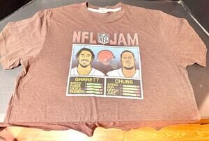 Unisex Homage Myles Garrett & Nick Chubb Brown Cleveland Browns NFL Jam size L